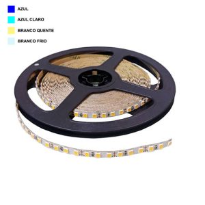 Fita LED Flexível 6mm (Bobine 5m) - Azul / Azul Claro / Branco Frio / Branco Quente